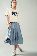 Load image into Gallery viewer, Denim Midi Skirt
