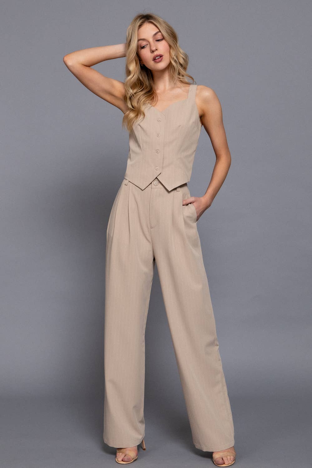 Pin Stripe Vest