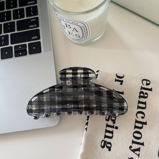 Plaid Claw Clip