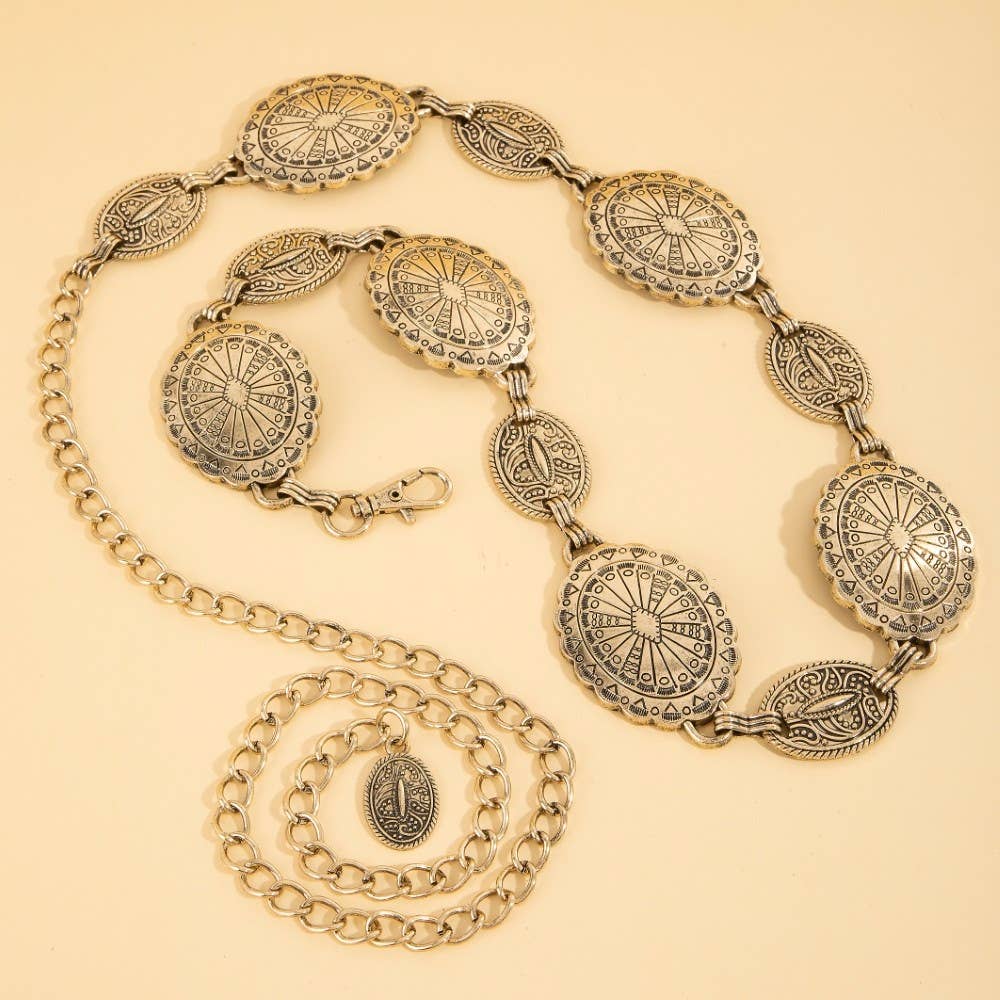 Burnished Chain Belt