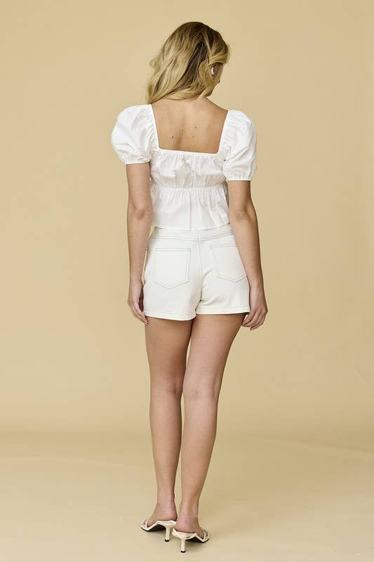 Amelia Poplin Top