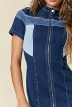 Load image into Gallery viewer, Moto Denim Dress
