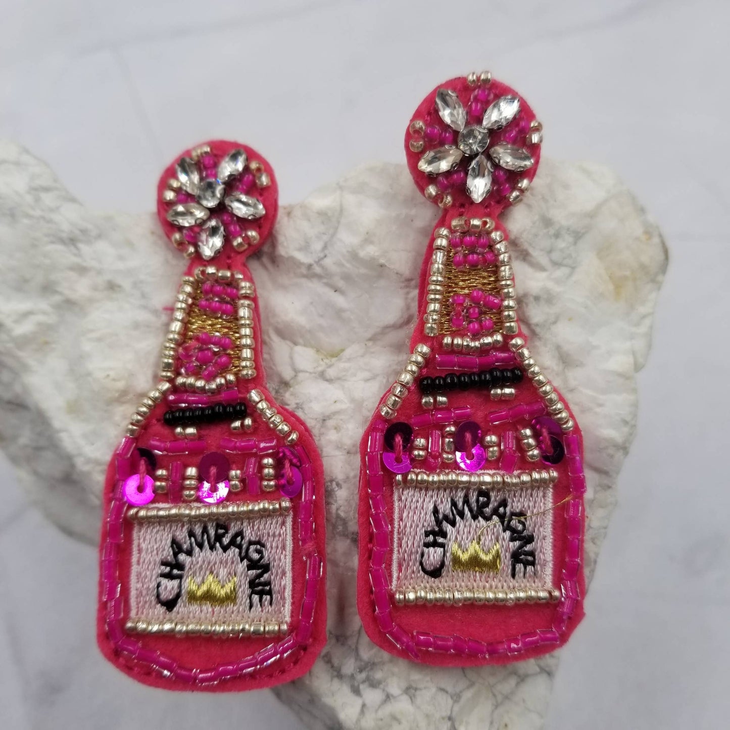 Popping Champagne Earrings