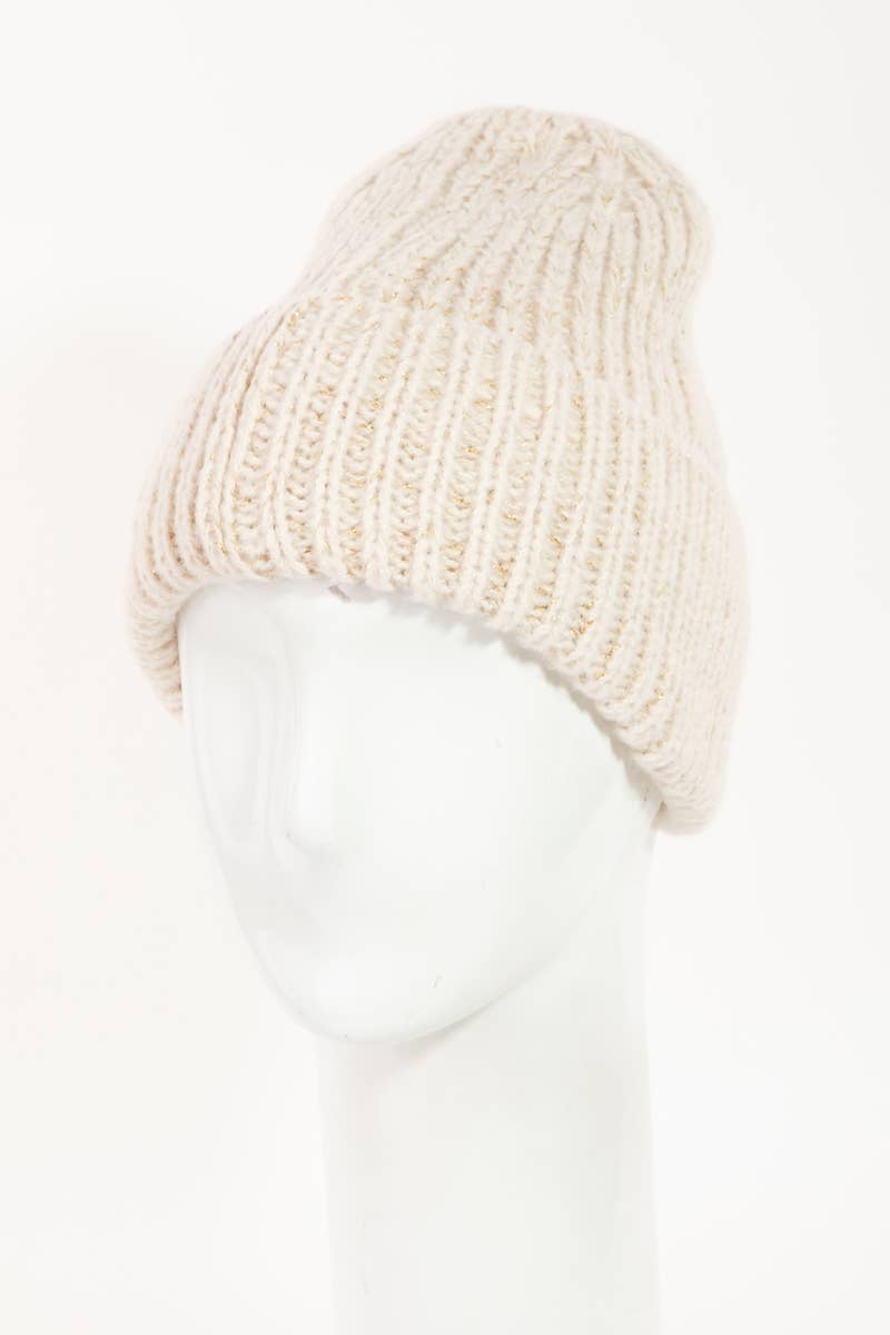 Ribbed Knit Beanie