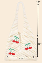 Load image into Gallery viewer, Cherry Knit Tote
