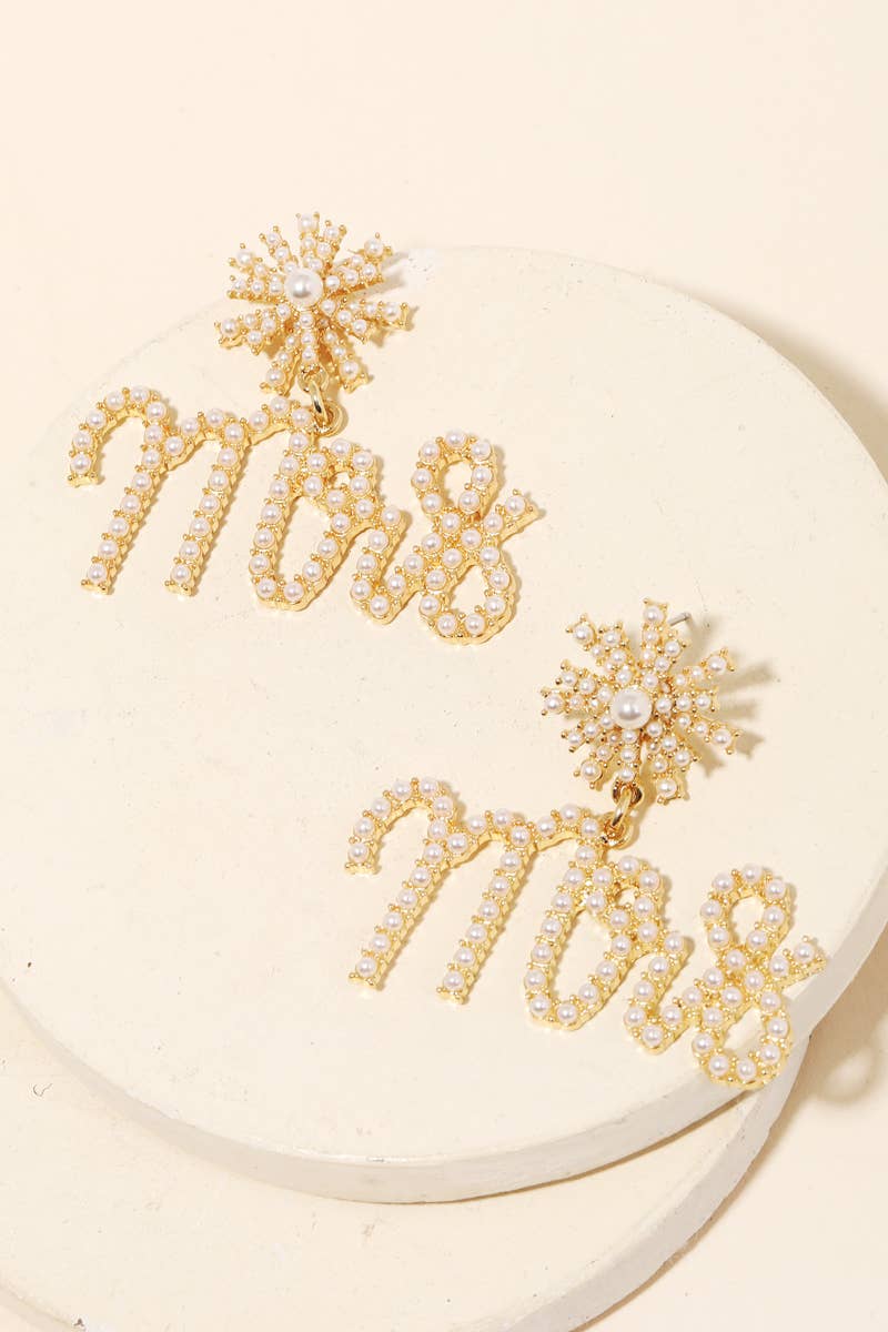 Pearl Mrs. Earrings