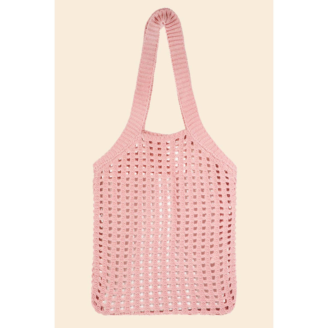 Pointelle Knit Tote