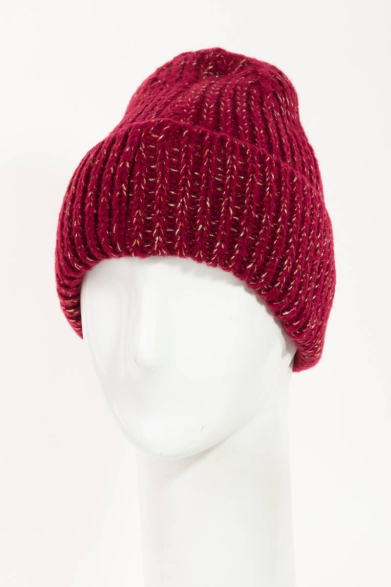 Ribbed Knit Beanie