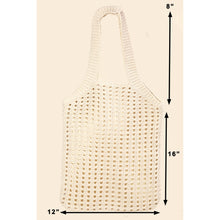 Load image into Gallery viewer, Pointelle Knit Tote
