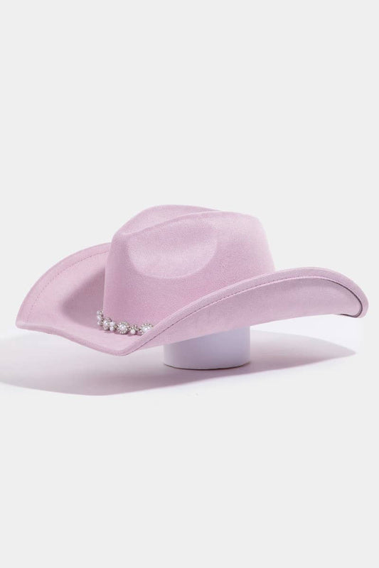 Pearl Beaded Cowboy Hat