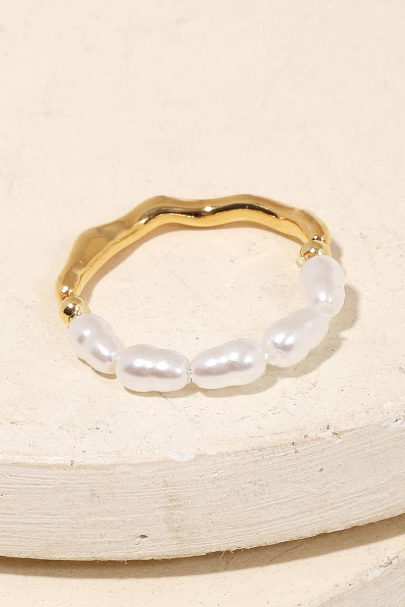 Pearl Metallic Ring