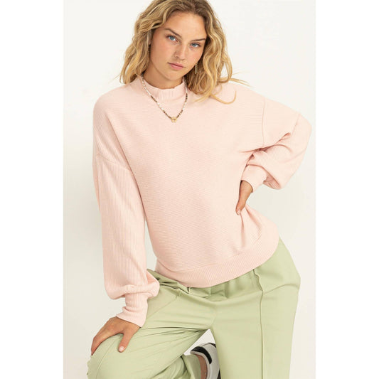 Keep It Simple Sweater - Baby Pink