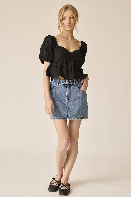 Amelia Poplin Top