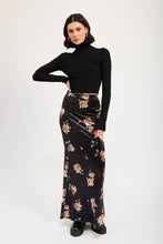 Load image into Gallery viewer, Black Velvet Maxi Skirt
