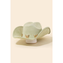 Load image into Gallery viewer, Butterfly Strap Cowboy Hat
