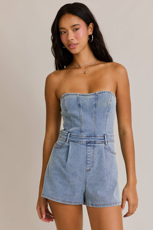 Rodeo Queen Romper - Denim