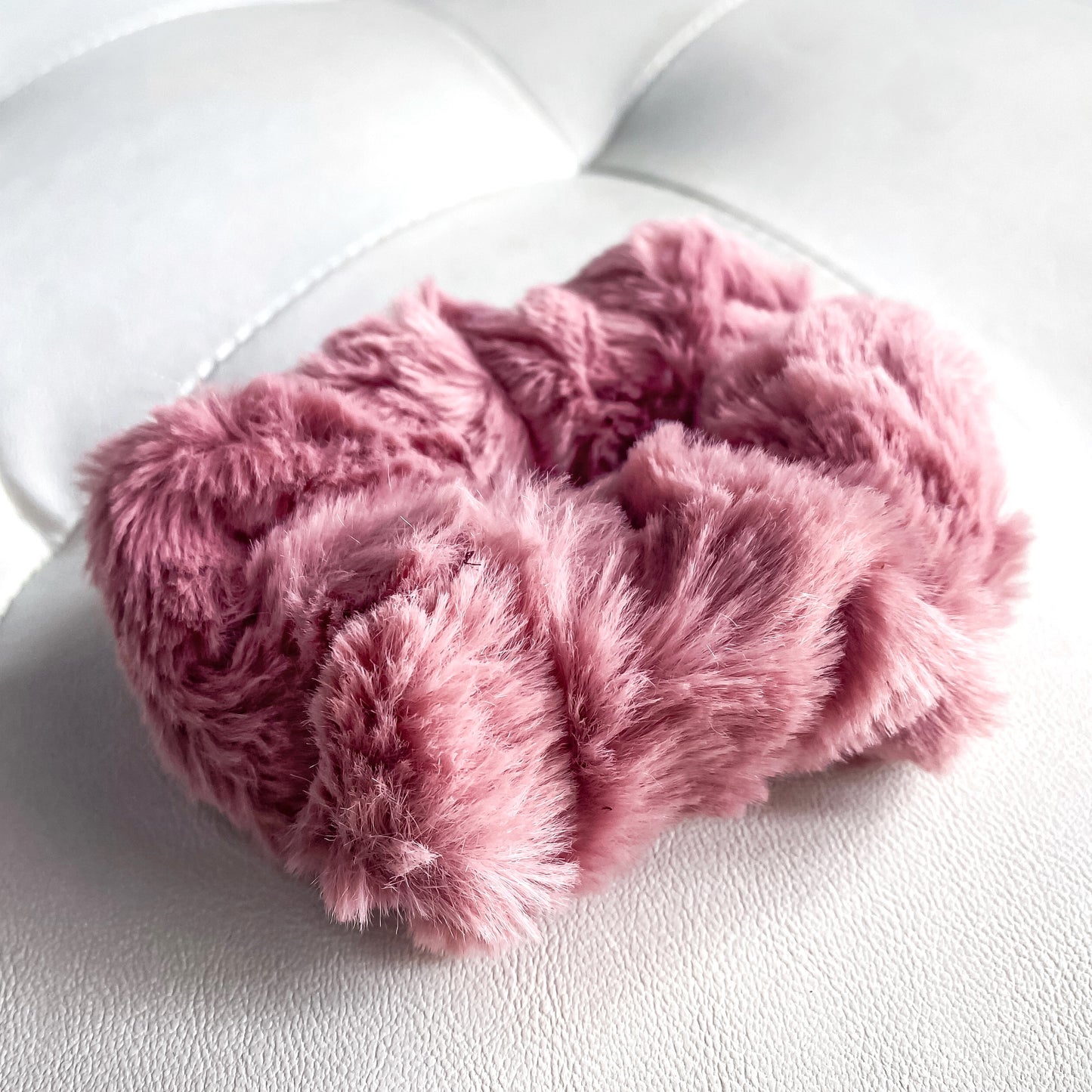 Mauve Plush Scrunchies