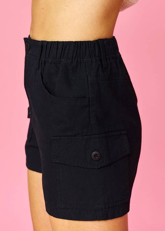 Natalie Cargo Short - Black