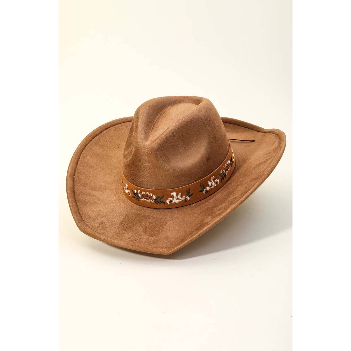 Floral Strap Cowboy Hat