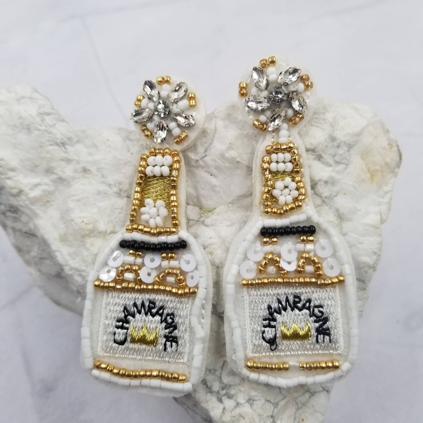 Popping Champagne Earrings
