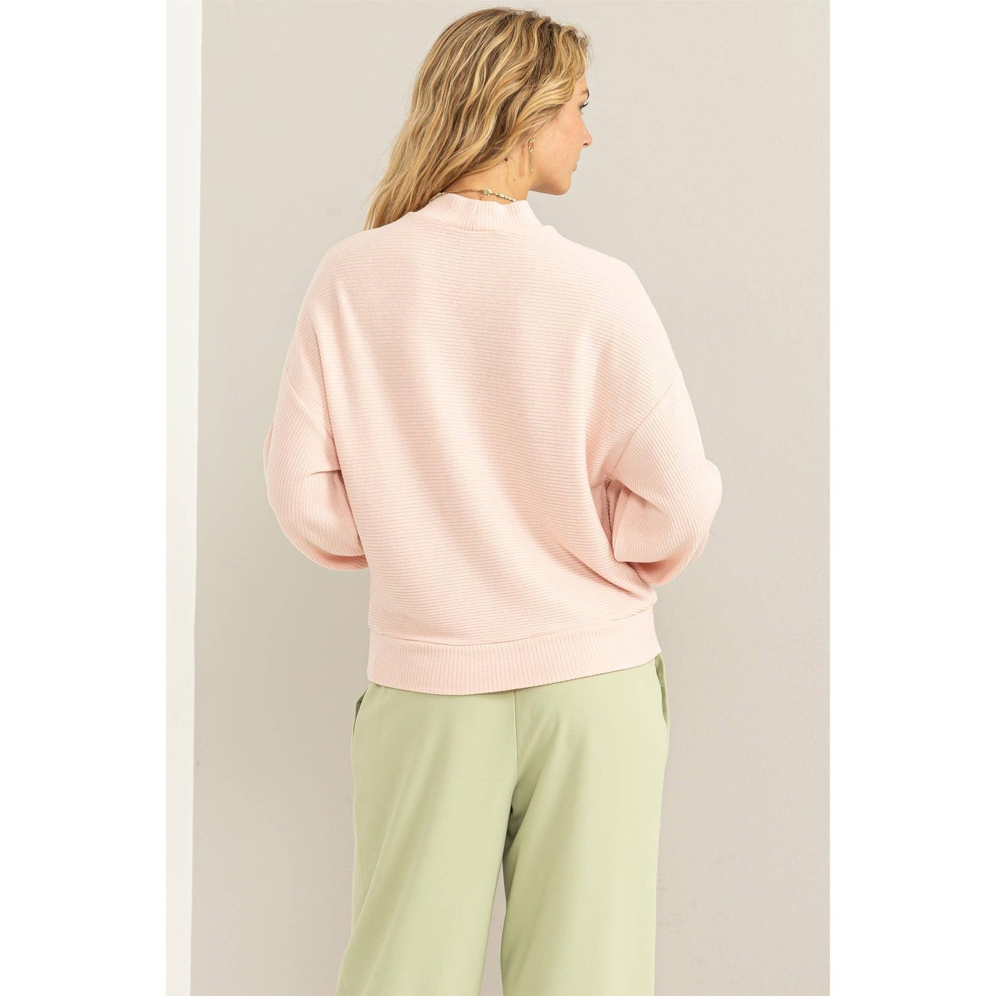 Keep It Simple Sweater - Baby Pink