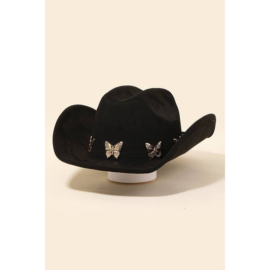 Butterfly Strap Cowboy Hat