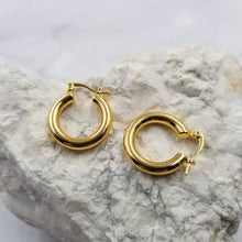 Load image into Gallery viewer, Thick Gold Hoops
