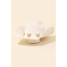 Load image into Gallery viewer, Butterfly Strap Cowboy Hat
