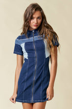 Load image into Gallery viewer, Moto Denim Dress
