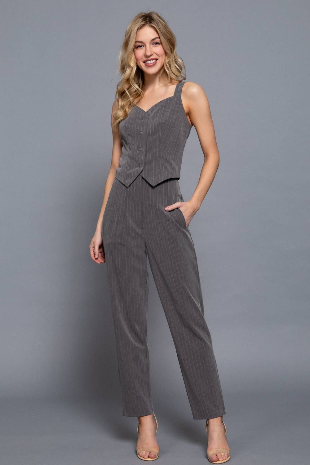 Pin Stripe Vest