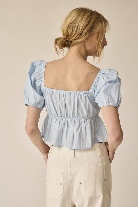 Amelia Poplin Top