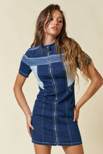 Load image into Gallery viewer, Moto Denim Dress
