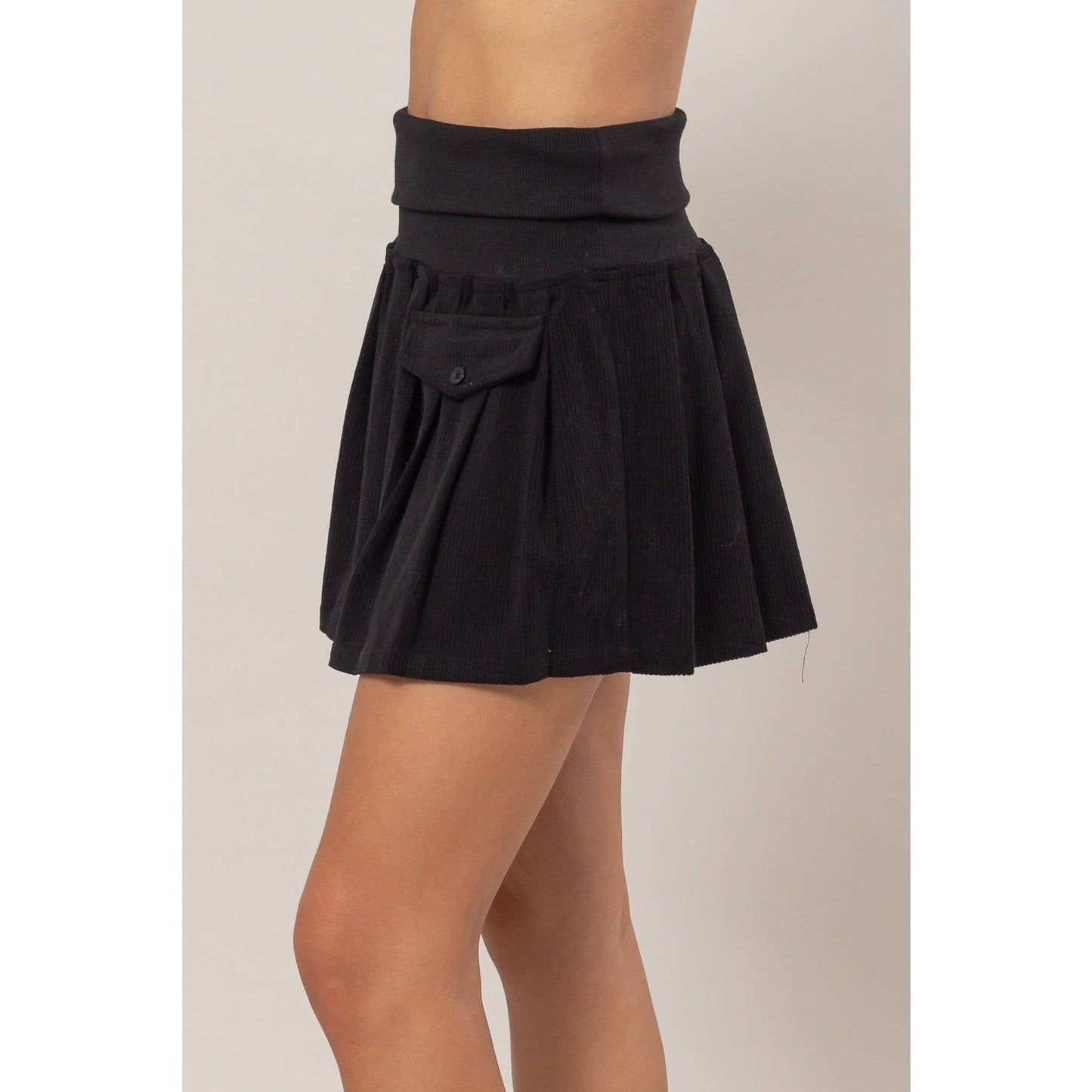 Cord Mini Skirt