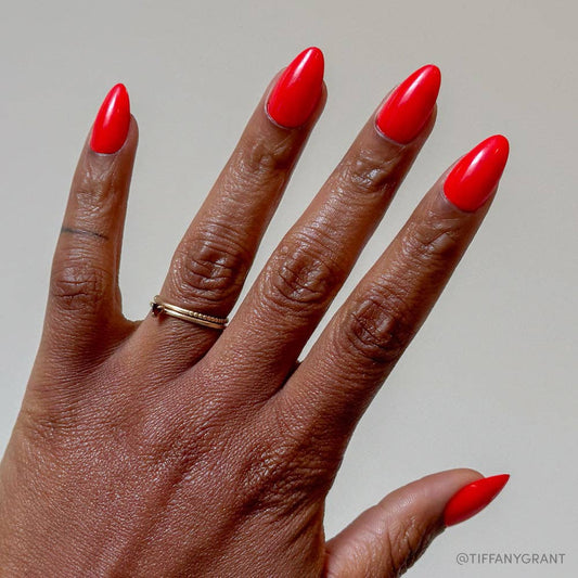 Fiery Red Nails