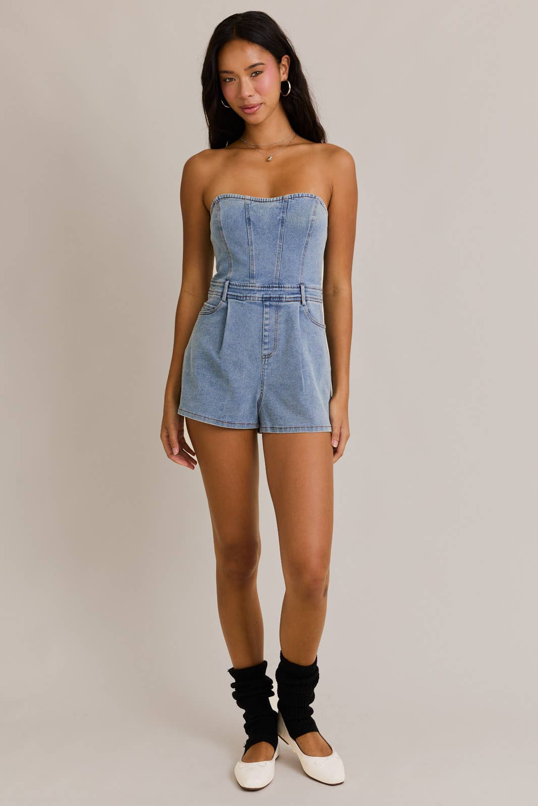 Rodeo Queen Romper - Denim