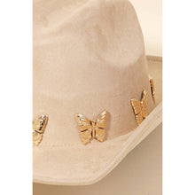 Load image into Gallery viewer, Butterfly Strap Cowboy Hat
