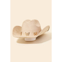 Load image into Gallery viewer, Butterfly Strap Cowboy Hat
