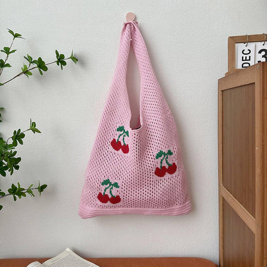 Knit Patterned Tote
