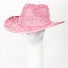 Load image into Gallery viewer, Pink Rhinestone Cowboy Hat
