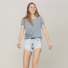 Load image into Gallery viewer, Distressed Denim Shorts
