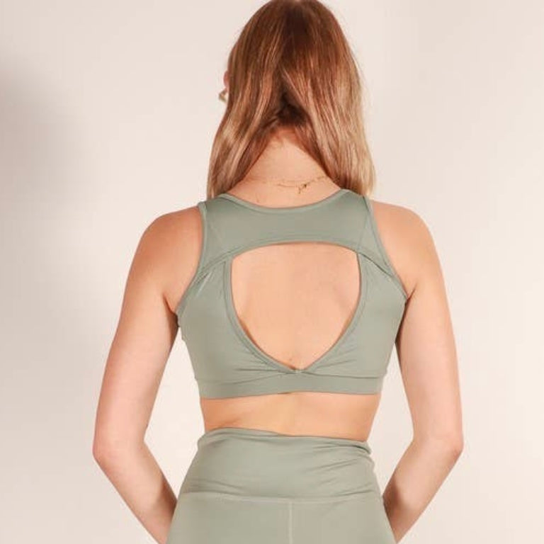 Open Back Sportsbra - Sage