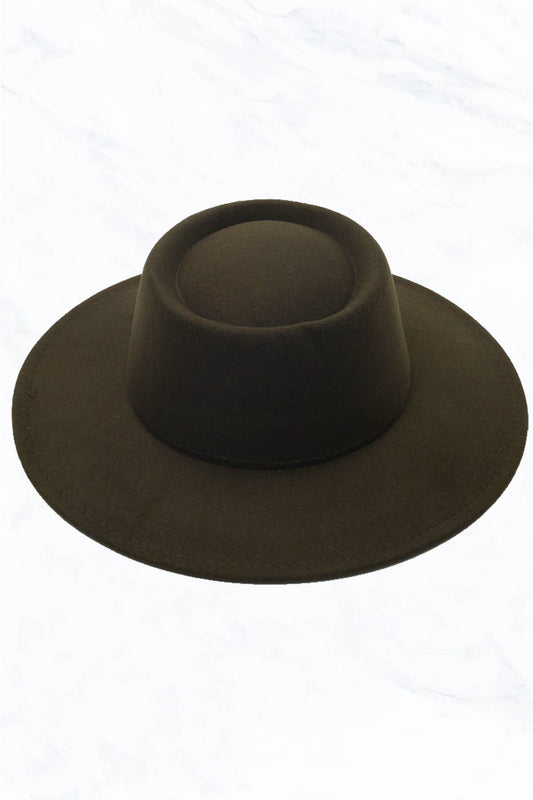 Woolen Concave Top Jazz Fedora Hat