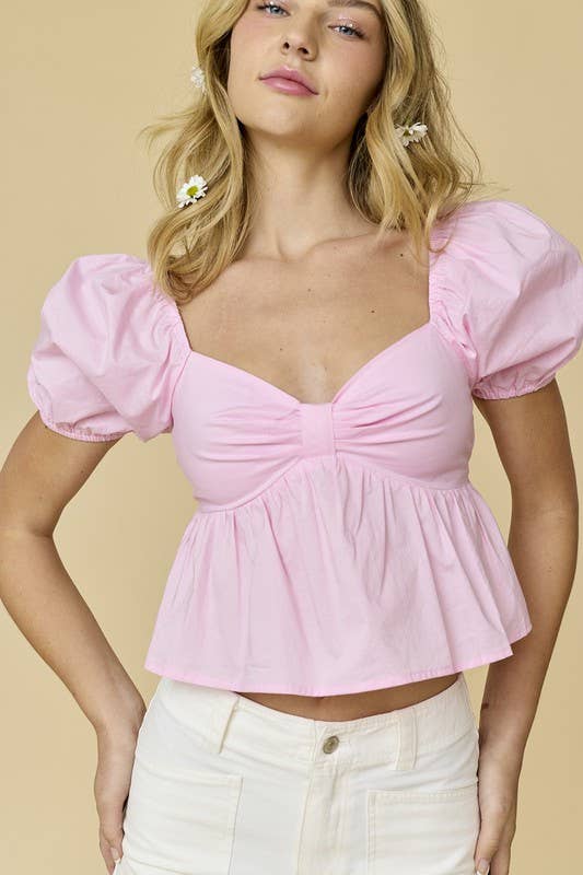 Amelia Poplin Top