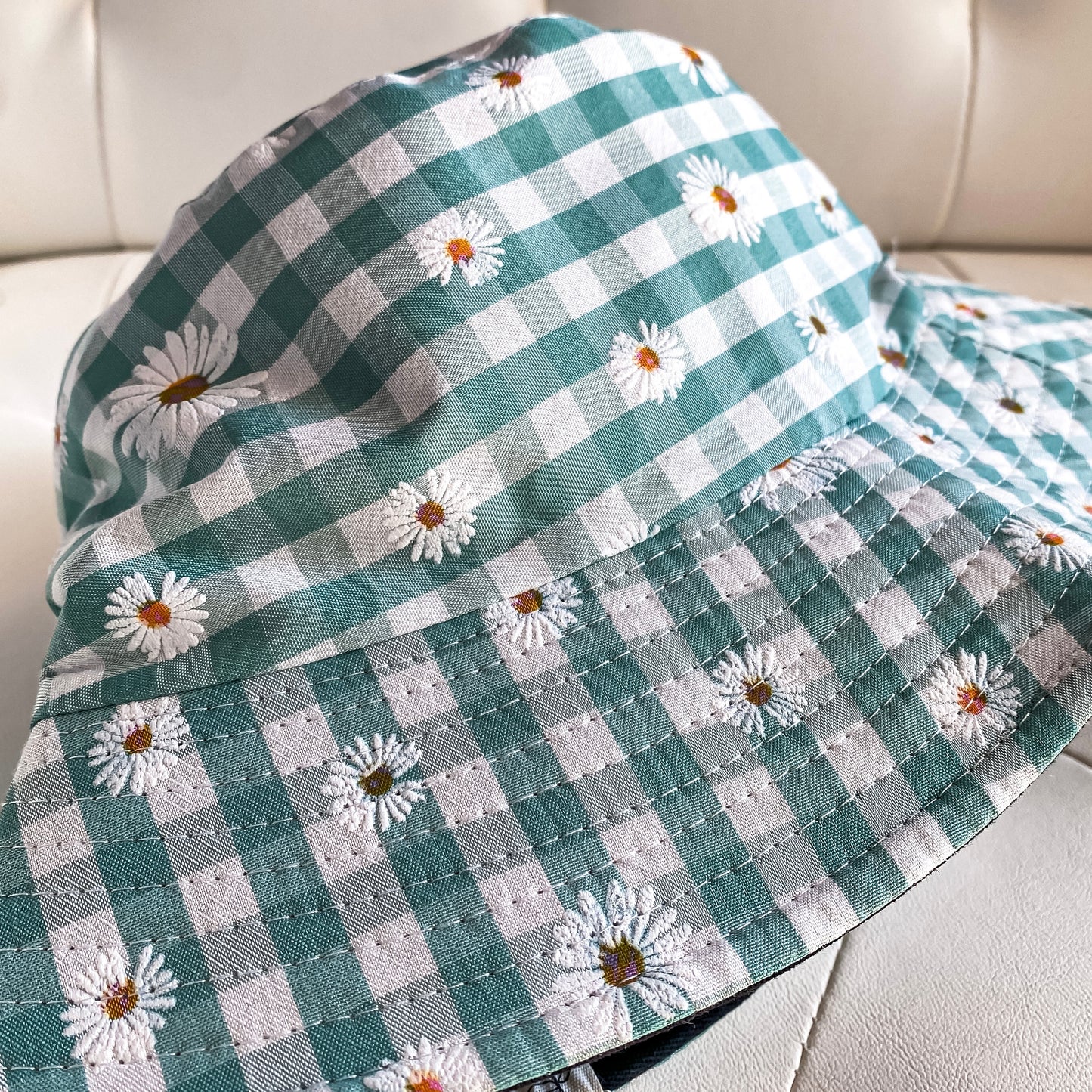 Floral Gingham Bucket Hat