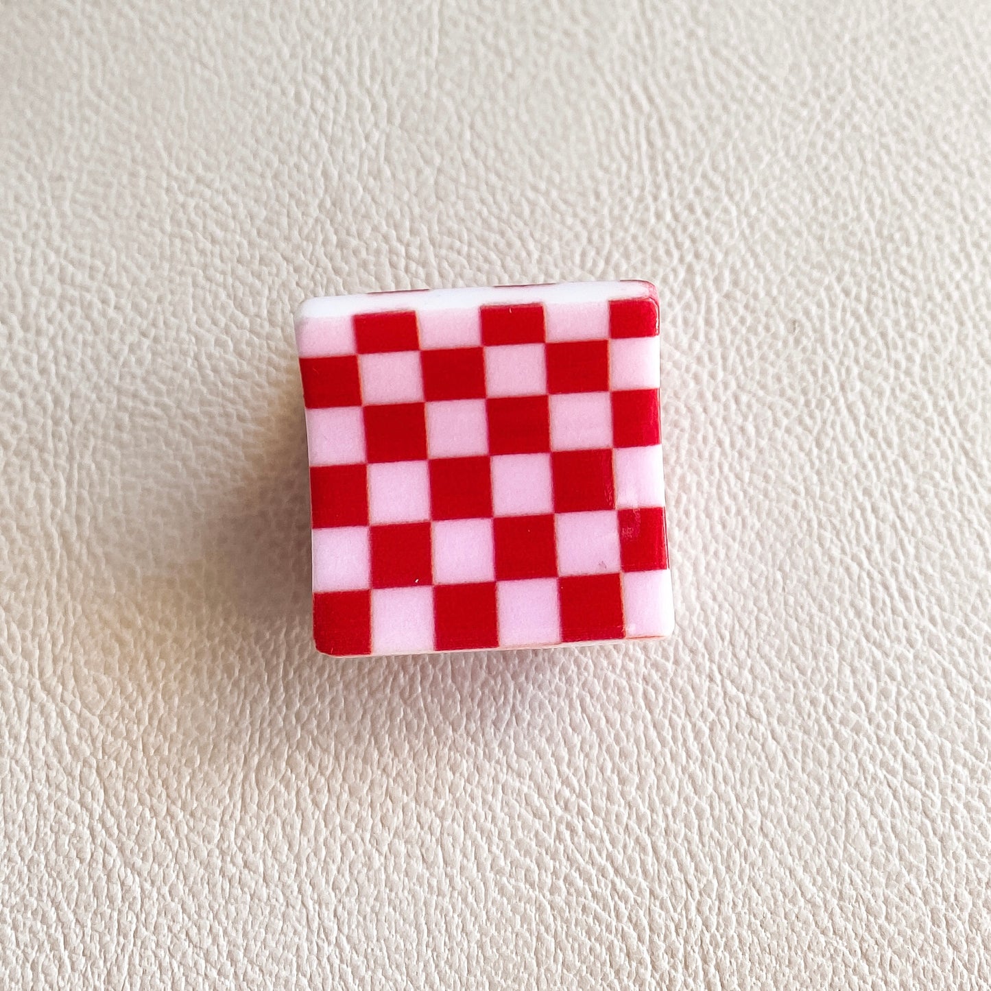 Square Checkered Mini Claw Clip