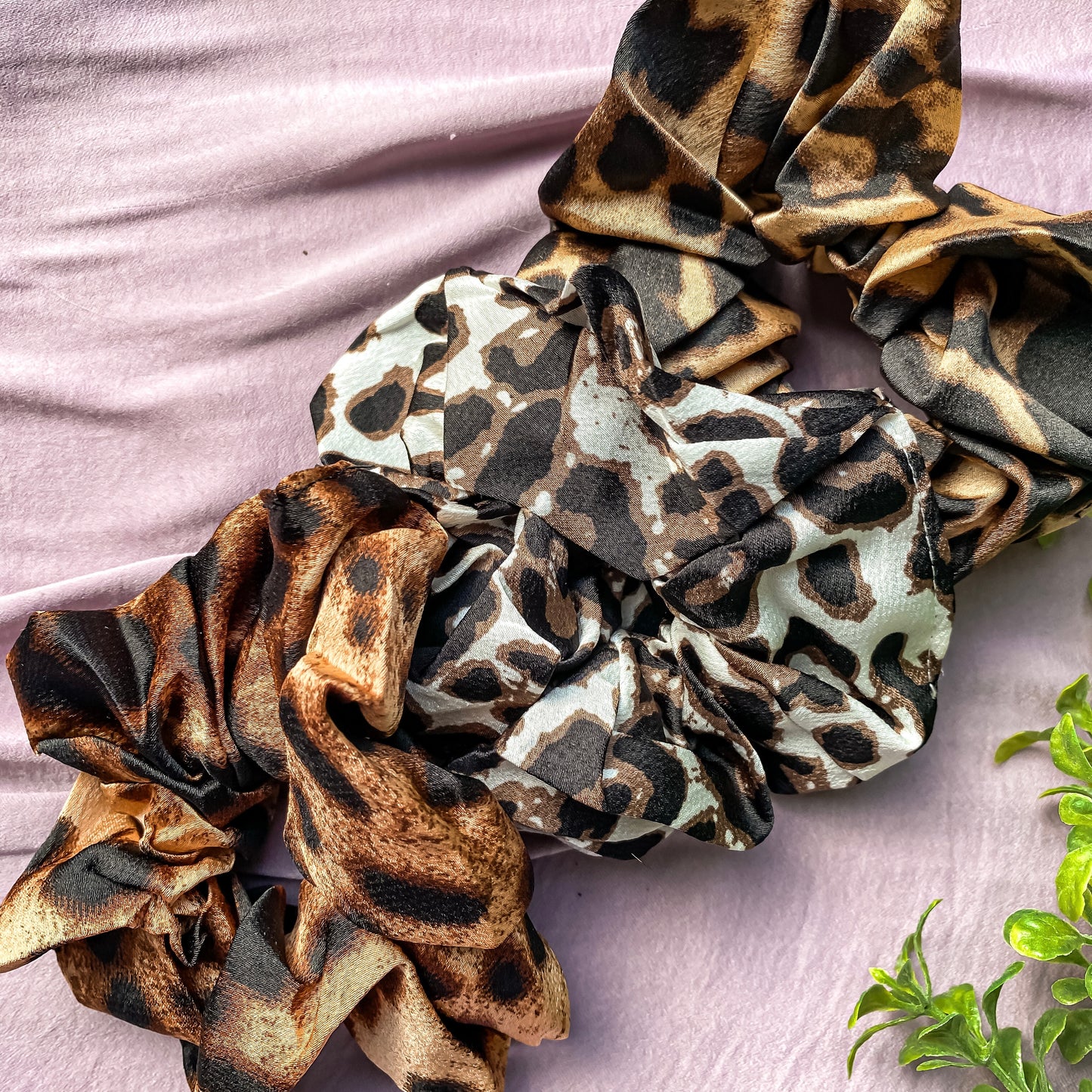 Leopard Scrunchie Set