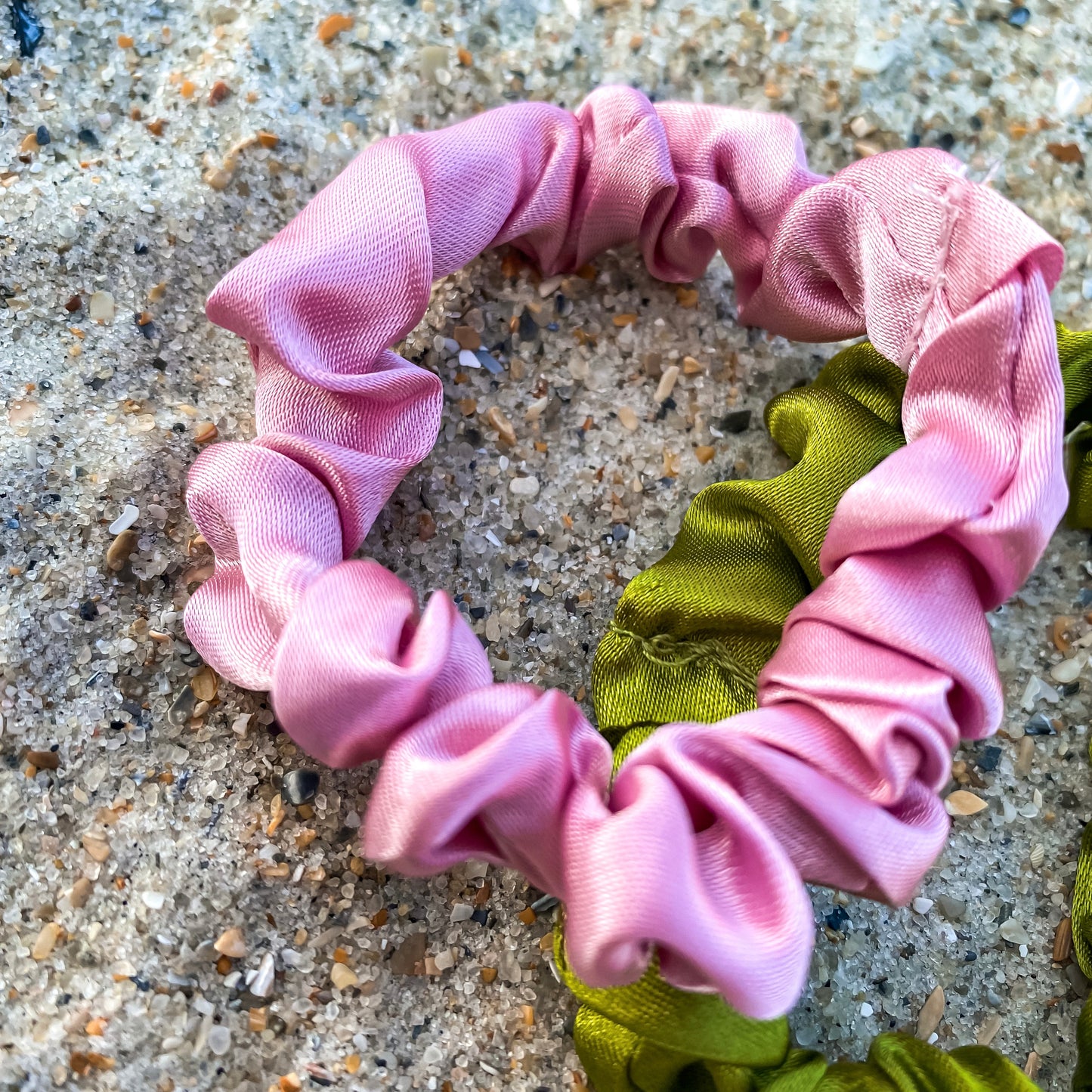 Thin Satin Hair Scrunchie