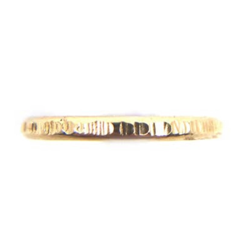 Hammered Gold Band