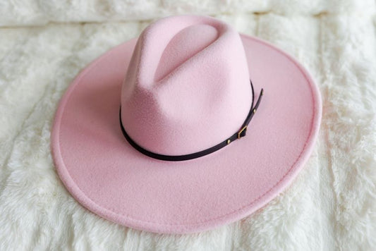 Wide Brim Hat - Pink