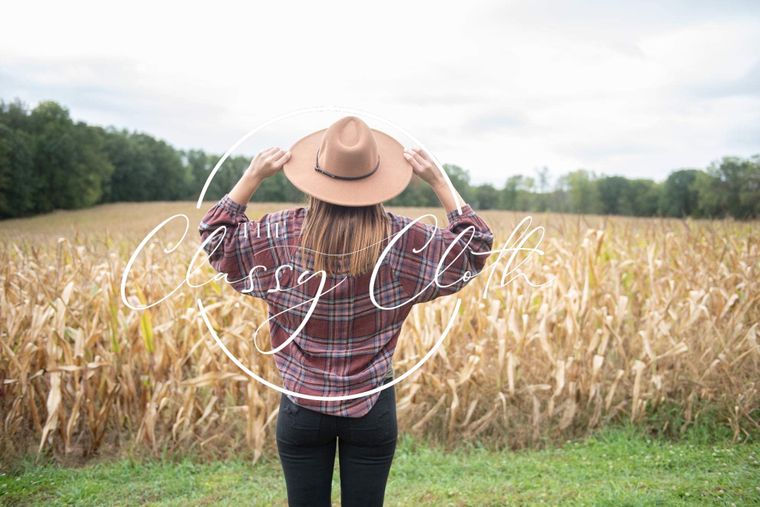 Wide Brim Hat - Chocolate